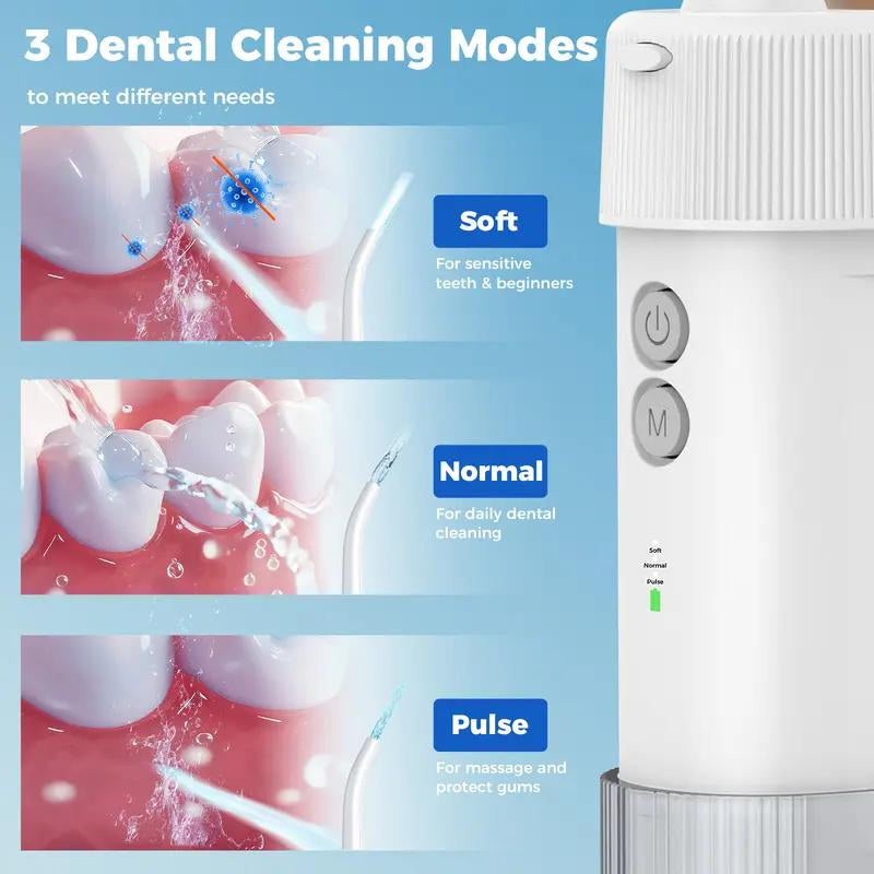 LINKEVAP Cordless Water Dental Flosser – Rechargeable Oral Irrigator for Deep Cleaning & Gum Care at Home or Travel