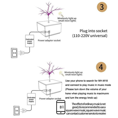 Hand Touch Sensor Electric Arc Light, Music Tesla Coil Light, Novelty Lighting for Home, Party & Holiday Decoration