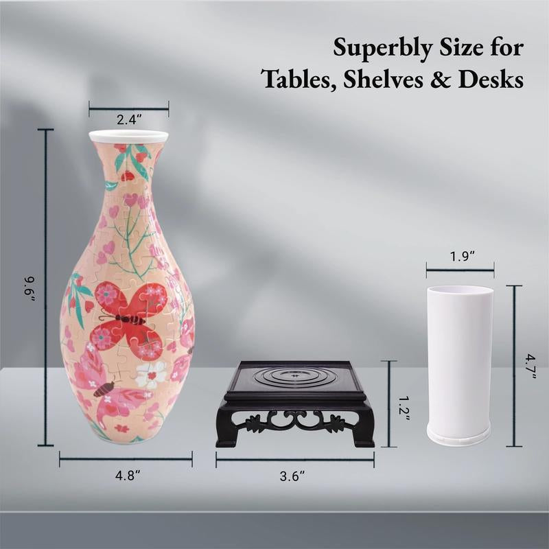 SLOOPYHLA 3D Puzzle Flower Vase – 160-Piece DIY Fun for Home & Office Decor Crafts Crafts