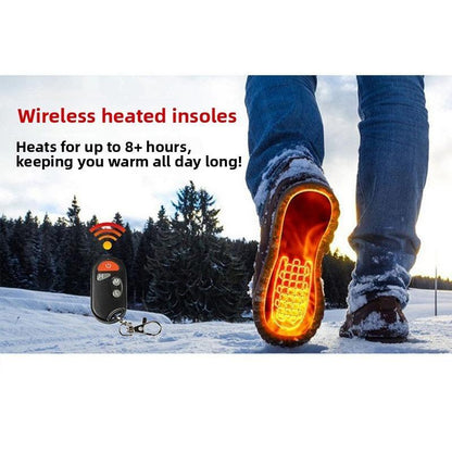 Stay Warm This Winter with Our USB Rechargeable Three-Speed Electric Heating Insoles - Perfect for Skiing and Outdoor Adventures!