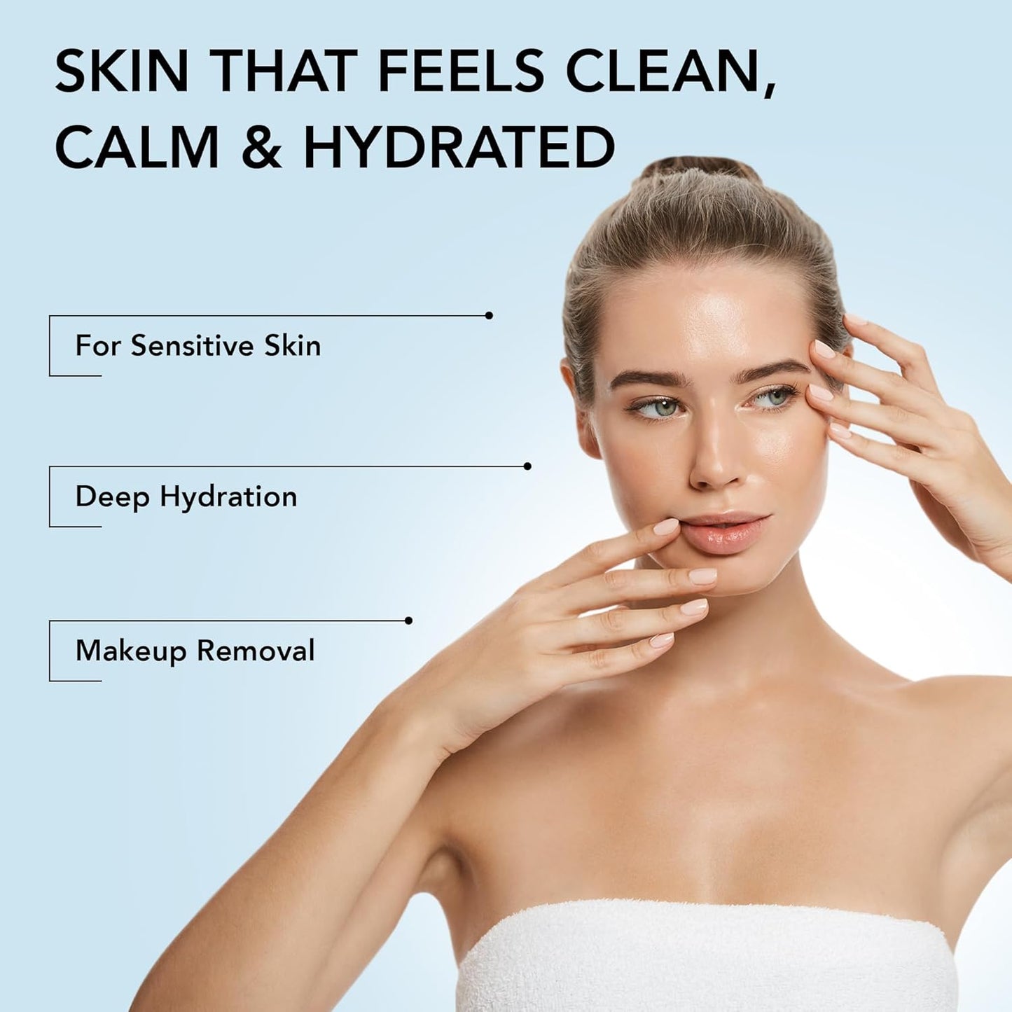 Foaming Facial Cleanser with Organic Aloe Vera, 98.6% Natural, Vegan Face Wash for Women, Gentle Hydrating Cleanser for Sensitive Skin, Removes Makeup & Impurities, 5.1 Fl Oz