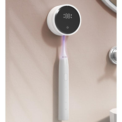 Toothbrush Sterilizer with UV-C and UVA Cleaning, LED Smart Screen, and Air Drying - Light