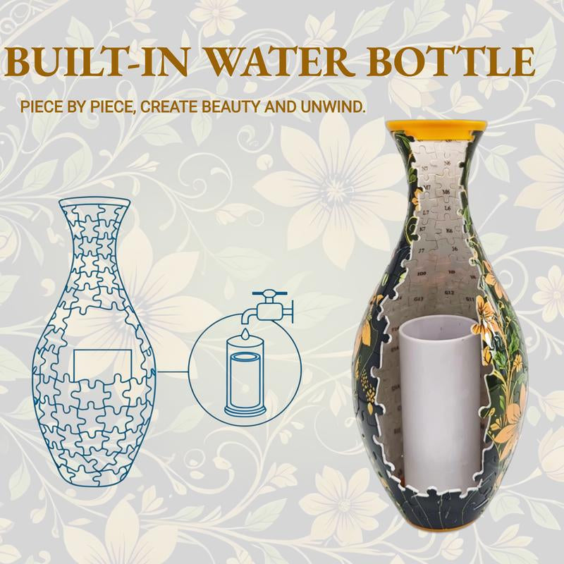 SLOOPYHLA 3D Puzzle Flower Vase – 160-Piece DIY Fun for Home & Office Decor Crafts Crafts