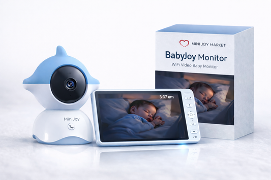 WUUK Baby Safety Monitor, 5.5 Inch Baby Monitor with 360 PTZ Color Display, 135° Wide Angle, Night Vision, 2K Baby Camera with App, One-Click to Talk
