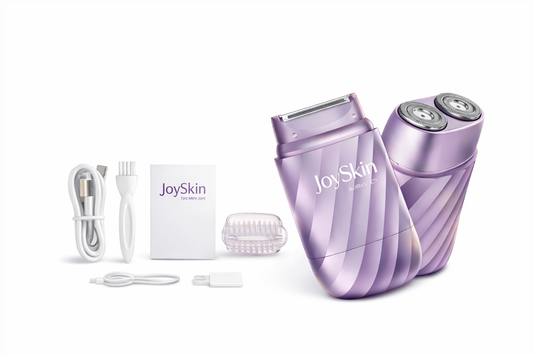 LILA Dual-Head Mini Electric Beard Shaver – Waterproof Rechargeable 2-In-1 Razor, Portable Full Body and Facial Epilator for Painless Trimming of Pubic Hair, Face, Underarms and Legs – 2025 New Shaver