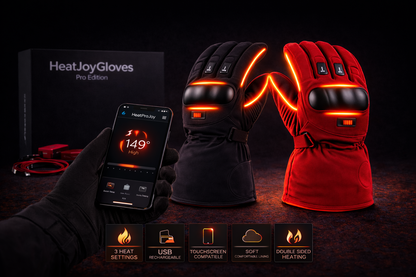 Heat Joy Gloves Pro Edition – Smart Thermal Gloves with Multi-Level Heat Technology