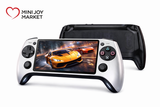 X9 Handheld Game Console, Rechargeable Portable Game Console with Built-In 10 Emulator Games, Handheld Wireless Gaming Console for Home & Travel, Protective-Yy