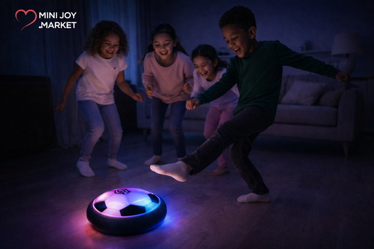 2 Pack Hover Soccer Ball for Kids Indoor Toys for Boys Age 6, 7, 8, 9, 10, 11, 12 Year Old, Boy Birthday Gifts, Rechargeable Air Floating Soccer Toy with LED Lights Foam Bumper