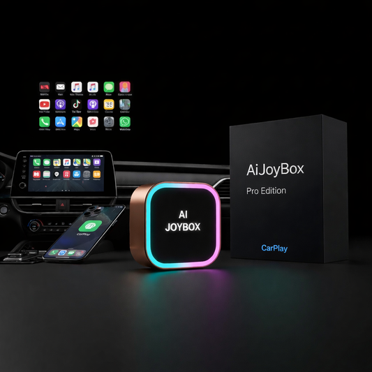 Aimoon Orange Ai Cube Pro Max Wireless Carplay Adapter for Iphone & Android Auto Ai Box with Netflix Youtube Supports TF Card Dongle Plug and Play Easy Setup Carplay Video Entertainment for Ios 10+ and Cars after 2015 Car