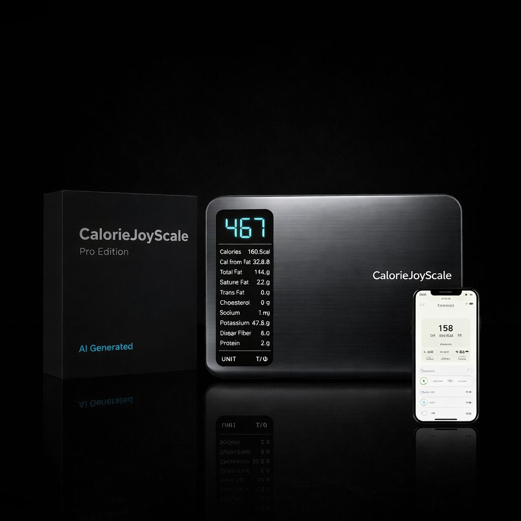 CalorieJoyScale Pro Edition – AI Smart Food Scale with Auto Nutrient & Calorie Tracking