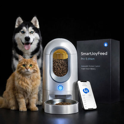 SmartJoyFeed Pro Edition –  Smart Bluetooth Automatic Cat Feeder with App Control