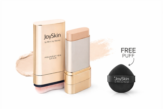 QIANWHITE Luminous Dual-Ended Concealer Foundation Stick – Built-In Brushes, Complimentary Puff, 24H Long-Lasting Waterproof Sweatproof, One-Swipe Even Flawless Base