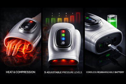 Hand Joy Massager Pro Edition – Experience Ultimate Relaxation with Our Cordless Electric Hand Massager Featuring Soothing Heat & Gentle Compression