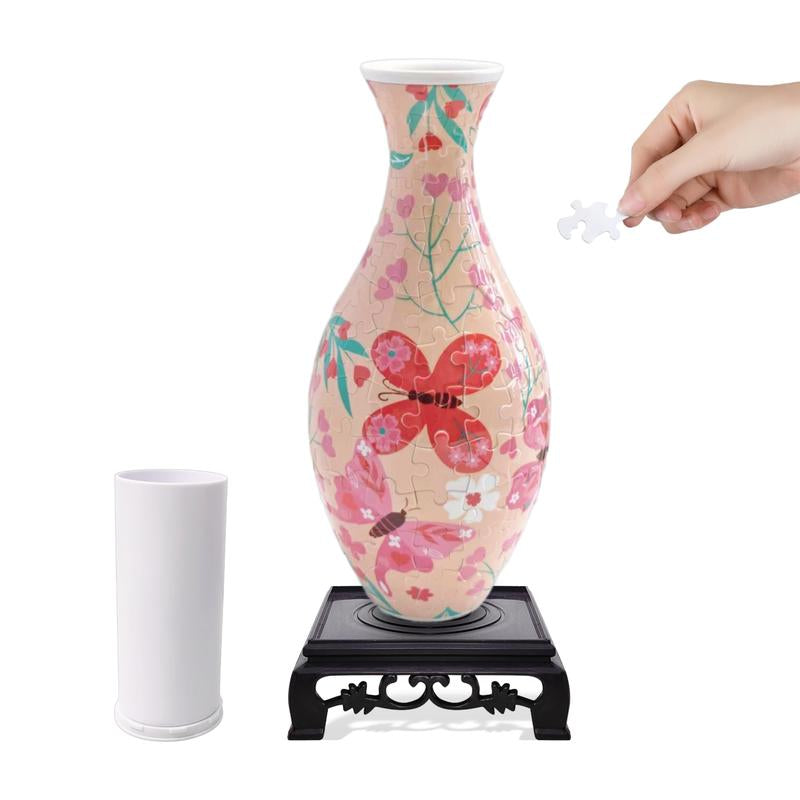 SLOOPYHLA 3D Puzzle Flower Vase – 160-Piece DIY Fun for Home & Office Decor Crafts Crafts