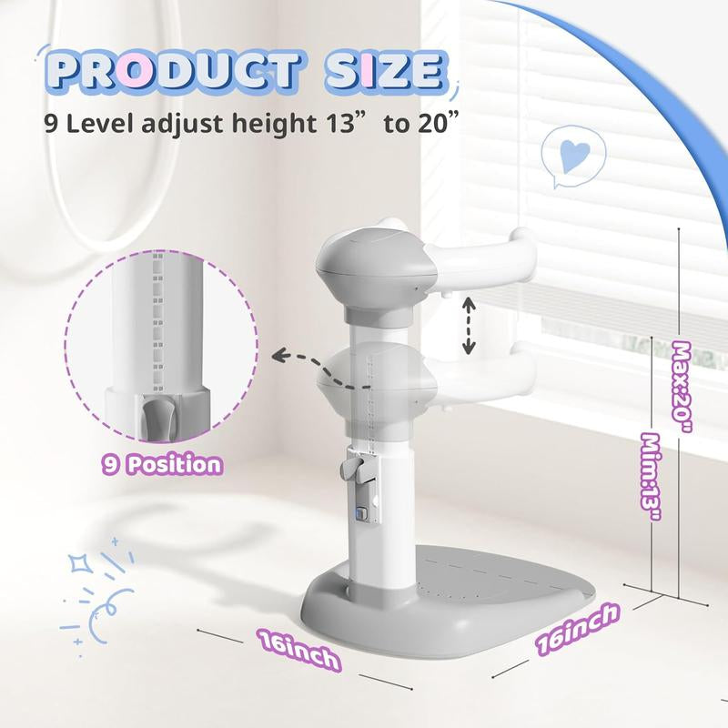 Baby Bathtub with Shower Stand Support | Anti-Pinch Soporte Para Bañera De Bebé, Adjustable Shower Tower & Anti-Slip for Toddler Standing up Themselves,Ideal Gift for Infants 8-36 Months, Find Your Jun #Dealsforyoudays