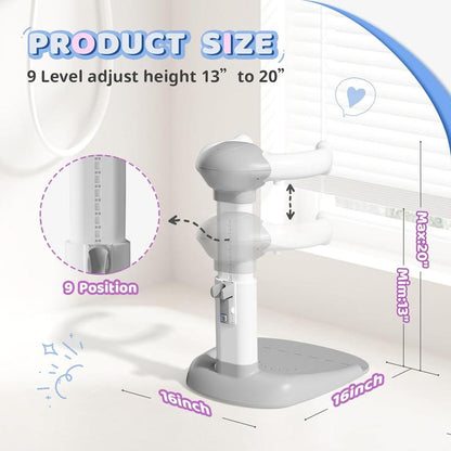 Baby Bathtub with Shower Stand Support | Anti-Pinch Soporte Para Bañera De Bebé, Adjustable Shower Tower & Anti-Slip for Toddler Standing up Themselves,Ideal Gift for Infants 8-36 Months, Find Your Jun #Dealsforyoudays