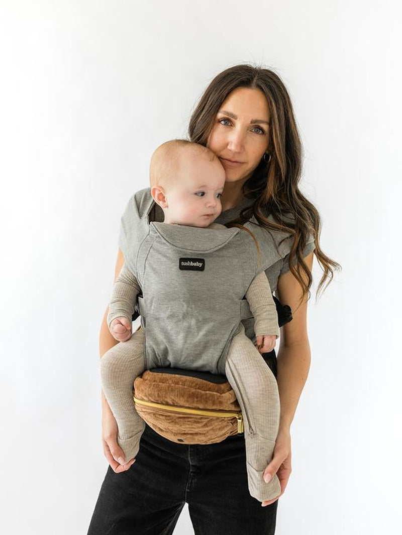 Experience Hands-Free Comfort with the Tushbaby Hip Seat Carrier for Babies and Toddlers up to 36 Months or 45 Pounds