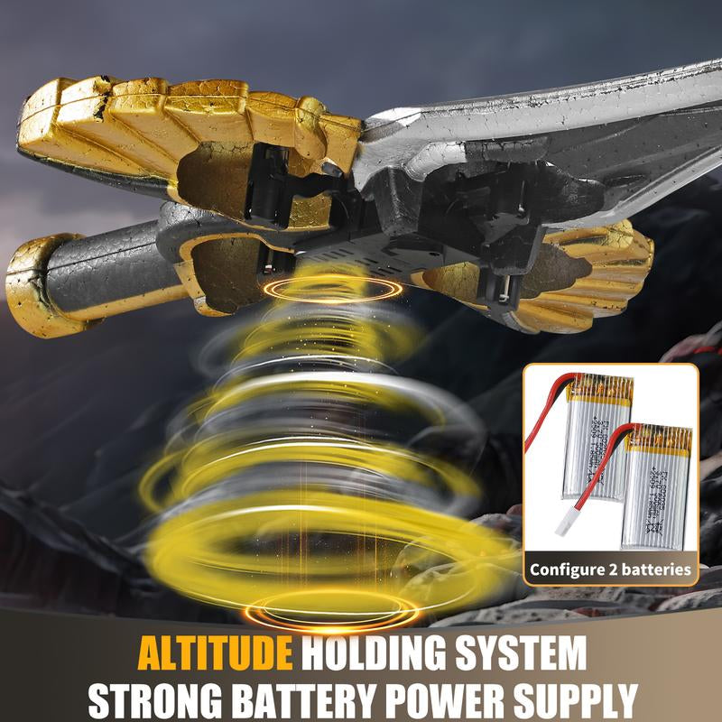 Flying Battle Sword – LED Hover Spinner Toy with Gesture Control & Watch Remote, Includes 2 Rechargeable Batteries, Fun Flying Toy for Kids