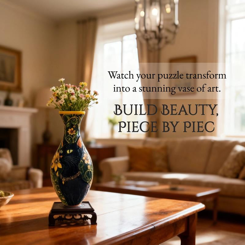 SLOOPYHLA 3D Puzzle Flower Vase – 160-Piece DIY Fun for Home & Office Decor Crafts Crafts