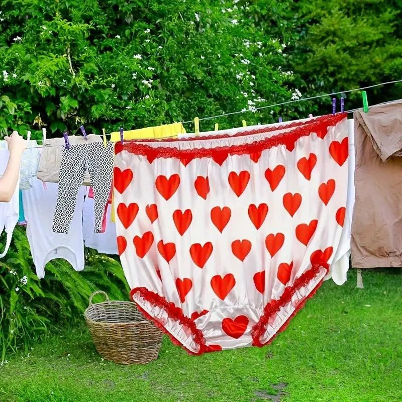 Funny Giant Adult Prank Gift Panties, Leopard Print Lace Trim, Unisex Joke Gift, Super Large Novelty Granny Underwear, Party Pranks