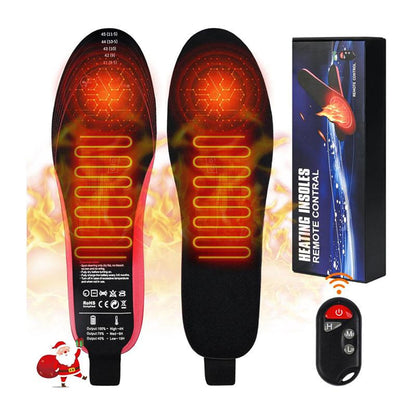 Stay Warm This Winter with Our USB Rechargeable Three-Speed Electric Heating Insoles - Perfect for Skiing and Outdoor Adventures!