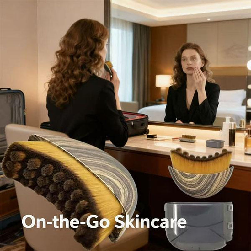 Lymphatic Drainage Face Brush – Jawline & Chin Sculpting Dry Brushing Massager for Facial Fatigue Relief, Ergonomic Design for Precise Skin Fit (1PCS)