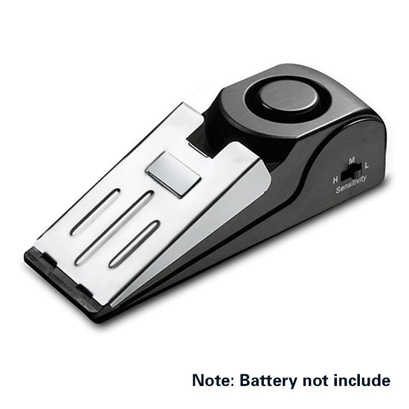 Door Stopper Security Alarm, Battery Required Portable Entrance Alert Door Stop Alarm for Travel Home Apartment House, Motion Sensor, Safety (Without Battery), Mini Travel Products, Traveling Gadgets, Wireless Indoor Security, Personal Safety Alarm