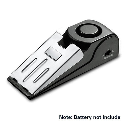 Door Stopper Security Alarm, Battery Required Portable Entrance Alert Door Stop Alarm for Travel Home Apartment House, Motion Sensor, Safety (Without Battery), Mini Travel Products, Traveling Gadgets, Wireless Indoor Security, Personal Safety Alarm