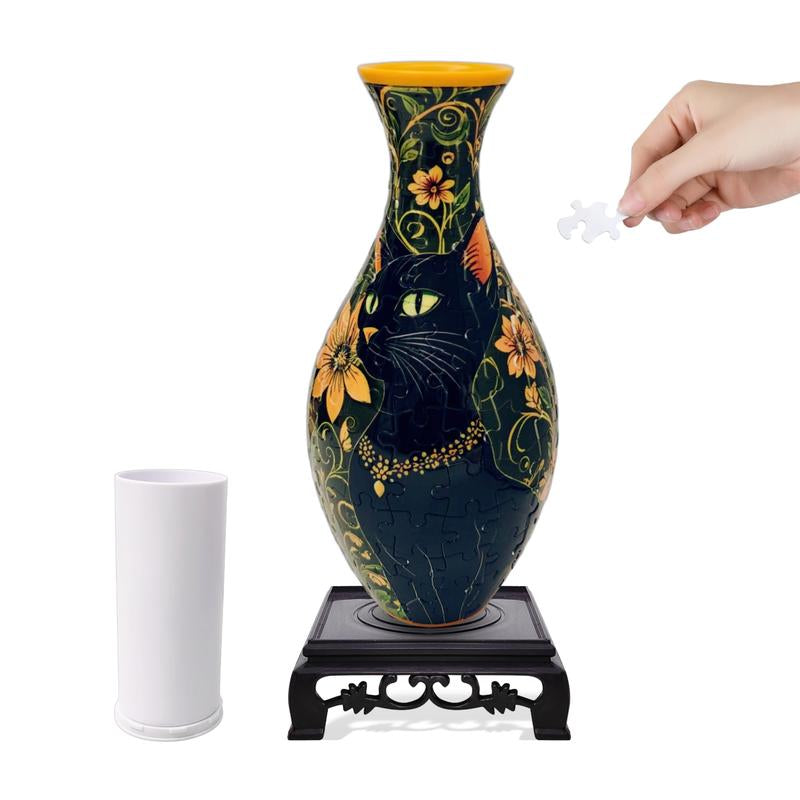 SLOOPYHLA 3D Puzzle Flower Vase – 160-Piece DIY Fun for Home & Office Decor Crafts Crafts