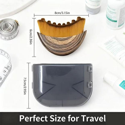 Lymphatic Drainage Face Brush – Jawline & Chin Sculpting Dry Brushing Massager for Facial Fatigue Relief, Ergonomic Design for Precise Skin Fit (1PCS)