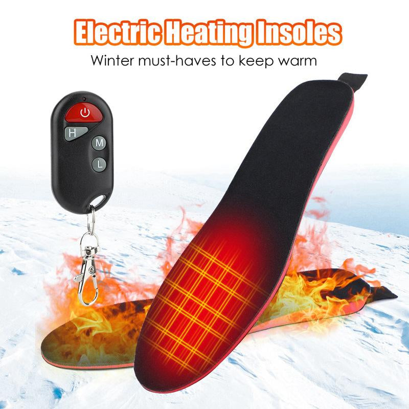 Stay Warm This Winter with Our USB Rechargeable Three-Speed Electric Heating Insoles - Perfect for Skiing and Outdoor Adventures!