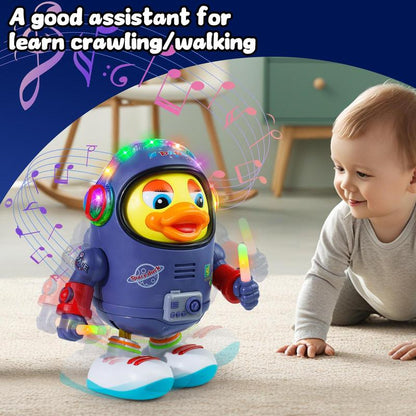 Delightful Dancing Space Duck Toy with Music & LED Lights – The Perfect Interactive Gift for Toddlers and Kids!
