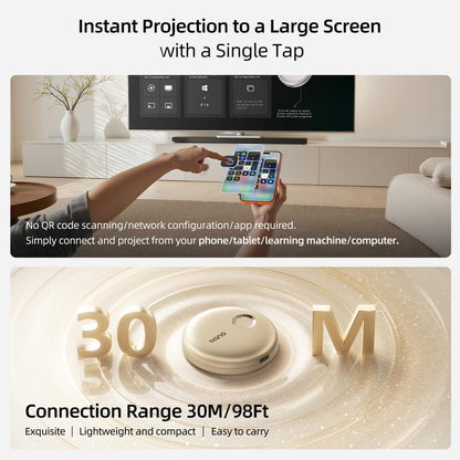 Llano T1 Wireless HDMI Transmitter Adapter, Wireless Transmitter, Streaming Media Video/Audio/File HDMI Wireless Extender from Laptop, PC, Smartphone to HDTV Projector Monitor