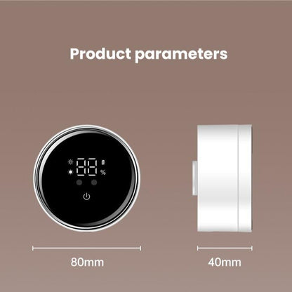Toothbrush Sterilizer with UV-C and UVA Cleaning, LED Smart Screen, and Air Drying - Light
