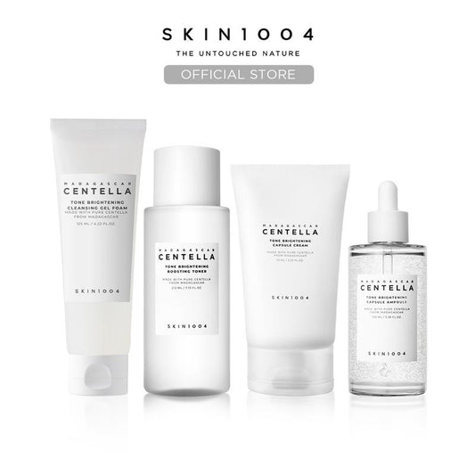 [SKIN1004 Official Shop] Tone Brightening Set | Gel Foam + Toner + Niacinamide Ampoule + Cream , Reduces Dark Spots