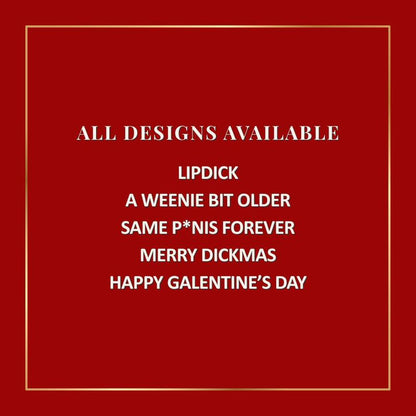 Funny Lipstick Holiday Collection | Flirty, Long-Lasting, Hydrating Lipstick Set | Bold Color, Festive Finish & Perfect Holiday Gift for Women | Stocking Stuffer & White Elephant Idea | Paraben-Free