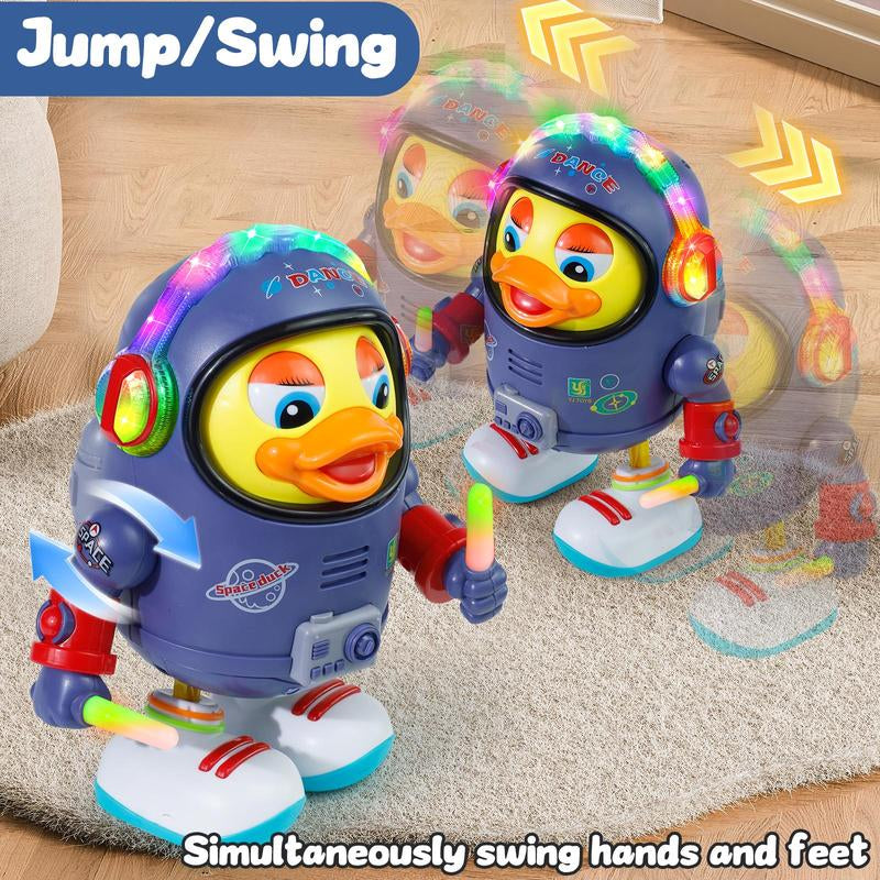 Delightful Dancing Space Duck Toy with Music & LED Lights – The Perfect Interactive Gift for Toddlers and Kids!