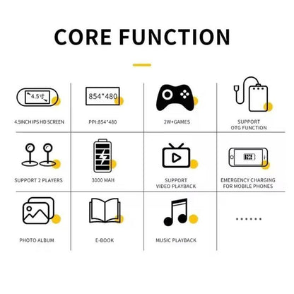 SF3000 Protable Retro Handheld Game Console - Performance Boost: over 20,000 Games Built-In, Handheld Game Console with HD 4.5-Inch IPS Screen Classic Video Games Supports TV Connection,14+ Emulators & 5-Hour Battery Life Tiktokshopblackfriday